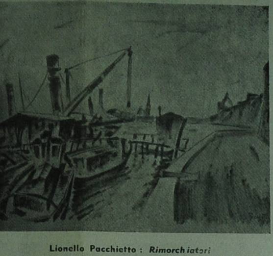 UN PITTORE CAPODISTRIANO
Lionello Pacchietto 'ha esposto a Venezia
Alla Mostra Bevilacqua-La Masa è stato accolto un suo disegno,,, - foto