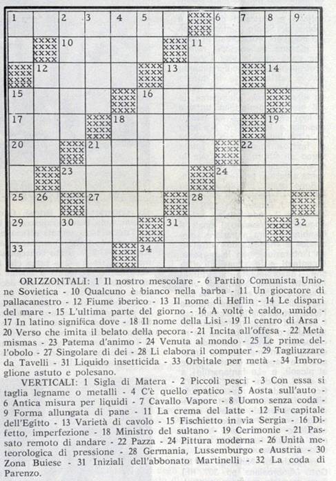 Cruciverba mis-mas di Piero Preden  - foto