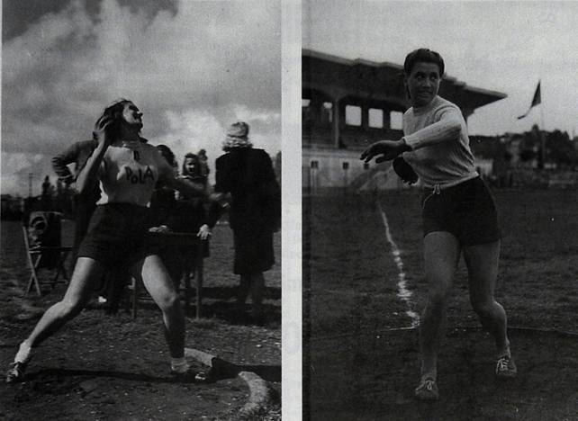 Atlete impegnate nei lanci al Campo del Littorio a Pola (Foto inviate da Ferruccio Cernivani) - foto