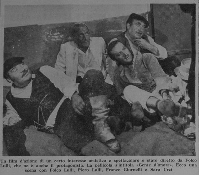 TACCUINO CINEMATOGRAFICO
Folco Lulli regista con gente d onore
Come attore raggiunse l'apice con "Vite vendute„
ROBERTO COSMI
-foto