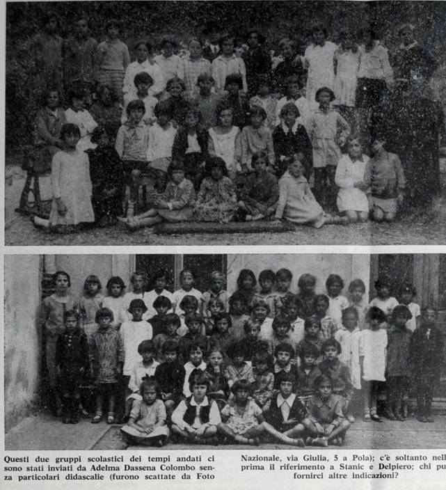 Questi due gruppi scolastici dei tempi andati ei sono stati inviati da Adelma Dassena Colombo  ... - foto