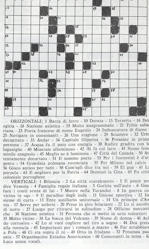 Nostre voci dal mondo
CRUCIVERBA DALL'ARGENTINA DI ARCANGELO ROCCO - foto